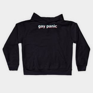 gay panic - glitch Kids Hoodie